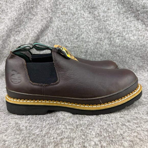 ✅Mens 13W Georgia Boot/Giant Romeo Steel Toe Work Shoe GS262 SR EH ASTM Pull On - Picture 7 of 12